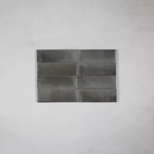 Tilorex Sassari - Wandtegel Glans grijs - 5x15 cm - Keramiek - 10 mm dik