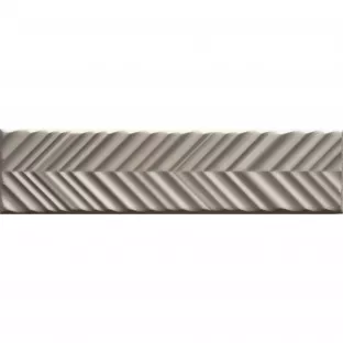 Tilorex Siena - Wandtegel pijlen Mat grijs - 5x20 cm - Keramiek - 9 mm dik