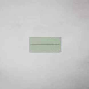 Tilorex Siena - Wandtegel pijlen Mat lichtgroen - 5x20 cm - Keramiek - 9 mm dik