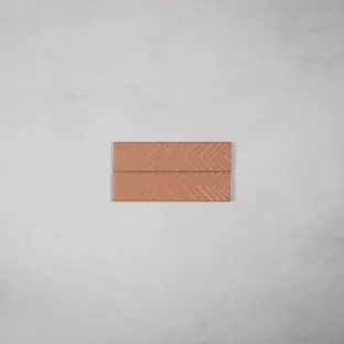 Tilorex Siena - Wandtegel pijlen Mat oranje - 5x20 cm - Keramiek - 9 mm dik