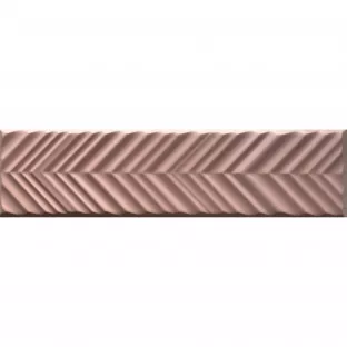 Tilorex Siena - Wandtegel pijlen Mat roze - 5x20 cm - Keramiek - 9 mm dik