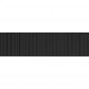 Tilorex Siena - Wandtegel strepen Mat zwart - 5x20 cm - Keramiek - 9 mm dik