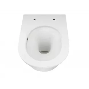 Vesta randloos hangend toilet - Tornado flush - Mat wit - 52.5 cm diep