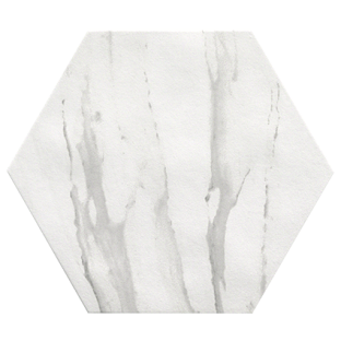Vloertegel en wandtegel - Hexagon Roma Statuario mat 21,6x25 - 9 mm dik