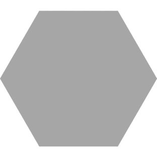 Vloertegel en wandtegel - Hexagon Timeless Grey mat - 15x17 cm - 9 mm dik
