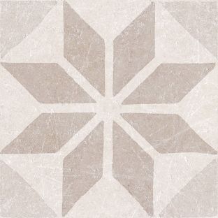 Vloertegel en wandtegel - Materia Decor Star Ivory - 20x20 cm - 8 mm dik