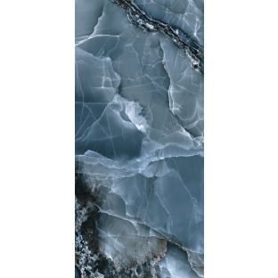 Vloertegel en wandtegel - Onyx Bleu polished - 120x260 cm - gerectificeerd - 9 mm dik