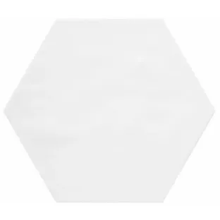 Vloertegel en wandtegel - Hexagon Vodevil Decor White - 17,5x17,5 cm - 9 mm dik