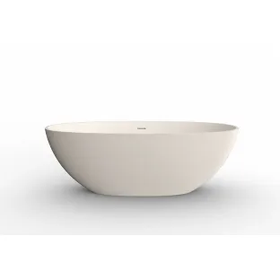 Wiesbaden Chiek vrijstaand ligbad solid surface - 165x75 cm - beige
