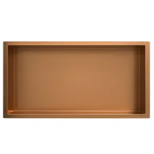 Wiesbaden Demis inbouwnis 30x60x10 cm - Geborsteld brons koper