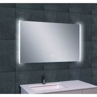 Wiesbaden Duo rechthoekige spiegel - Met LED verlichting en spiegelverwarming - 102x60 cm - 5 mm dik veiligheidsglas