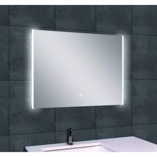 Wiesbaden Duo rechthoekige spiegel - Met LED verlichting en spiegelverwarming - 58.2x60 cm - 5 mm dik veiligheidsglas