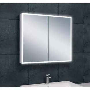 Wiesbaden Quatro spiegelkast - Met dimbare ledverlichting rondom - 60x70x13 cm - Incl stopcontact en sensorschakelaar