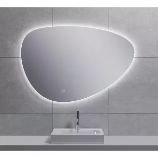 Wiesbaden Uovo eivormige spiegel - Met dimbare LED-verlichting - 100 cm