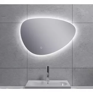 Wiesbaden Uovo eivormige spiegel - Met dimbare LED-verlichting - 60 cm