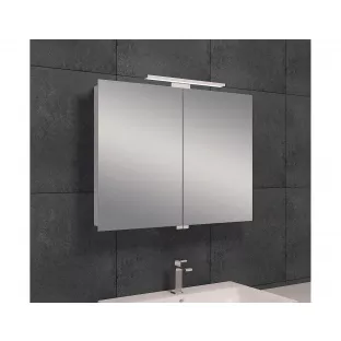 Xellanz Bright spiegelkast - Met opgebouwde LED-lamp - 100x60x14 cm - Incl stopcontact - Binnen en buitenspiegel