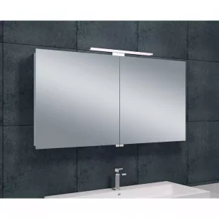 Xellanz Bright spiegelkast - Met opgebouwde LED-lamp - 120x60x14 cm - Incl stopcontact - Binnen en buitenspiegel