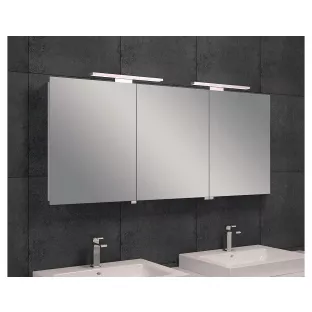 Xellanz Bright spiegelkast - Met opgebouwde LED-lamp - 140x60x14 cm - Incl stopcontact - Binnen en buitenspiegel