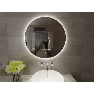 Xellanz Giro spiegel rond met LED, dimbaar - 80 cm