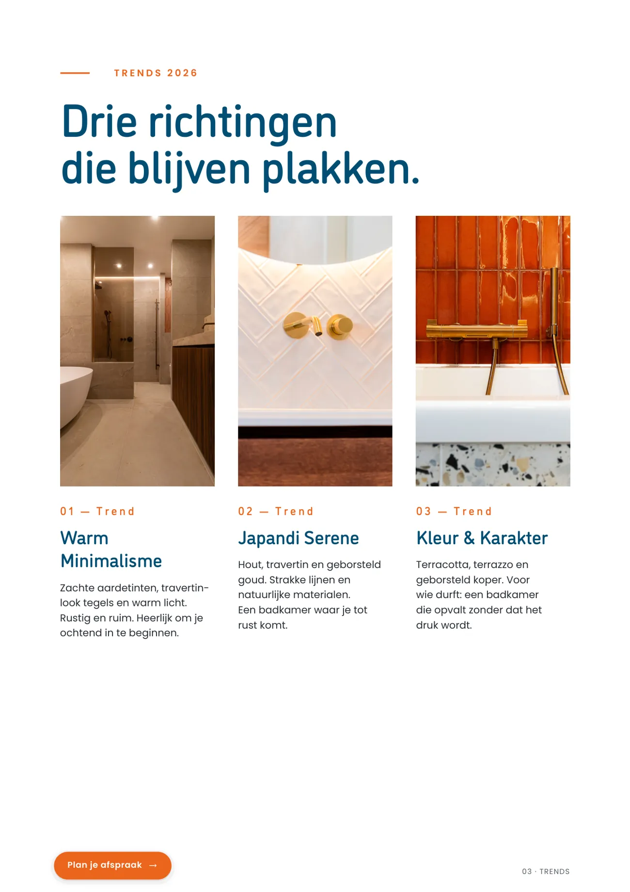Pagina 3 van het badkamermagazine